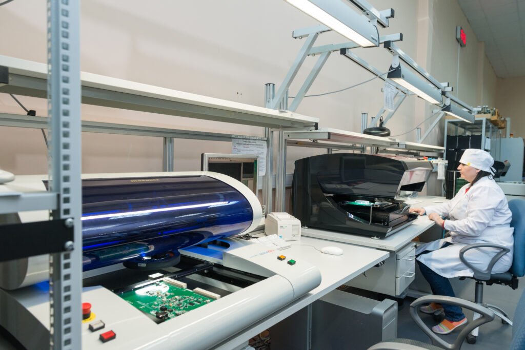 Production of electronic components at high-tech factory - Kanineetech System Solutions